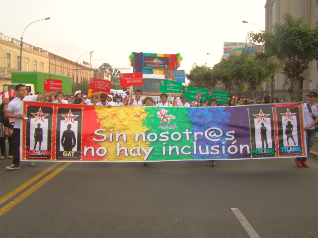 Marcha Orgullo TLGBI en Perú. Foto: Marlon Castillo