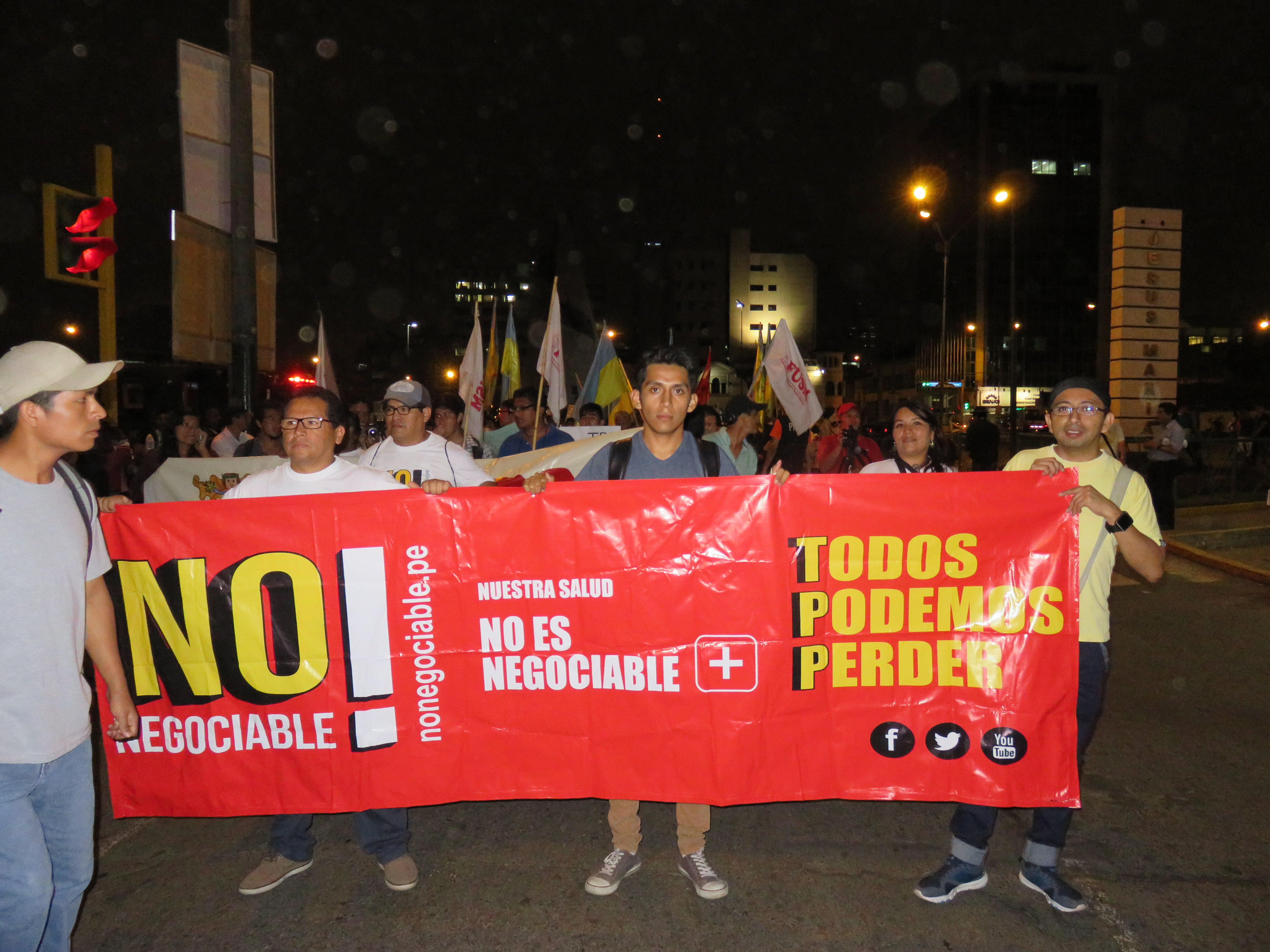 Marcha contra el TPP en Lima / Fotos: Marlon Castillo