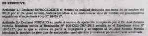 Captura de la sanción del Colegio Médico del Perú al profesional que perforó estómago de Rubén.